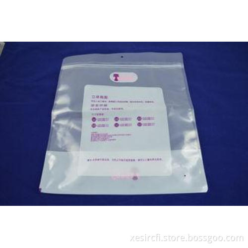 Custom Big Flat Laminating Zipper Pouch Packaging Transpare